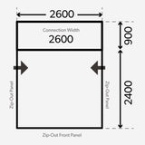 2023 Dometic Club AIR Pro 260 Driveaway Awning Dometic