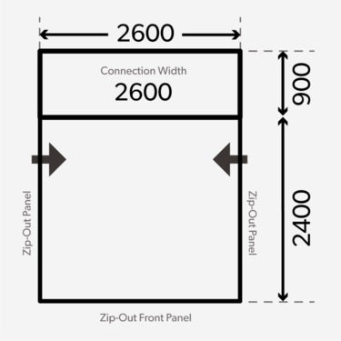 2023 Dometic Club AIR Pro 260 Driveaway Awning Dometic