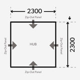 Dometic HUB Inflatable activity shelter Dometic
