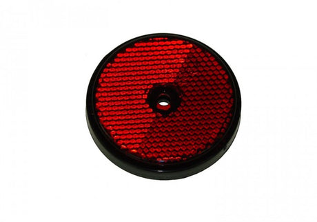 Round Red Rear Reflectors - (2 per pack) MAYPOLE