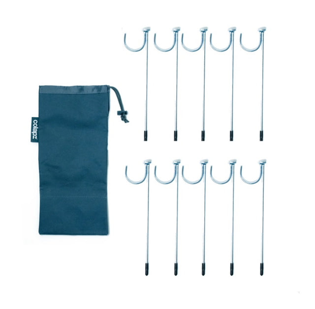 Colapz Flexi Pipe Rock Pegs - 10 Pack Pennine Leisure Supplies