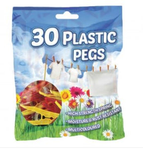 CLOTHES PEGS (30) PLASTIC OTTERDENE