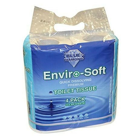 Blue Diamond Enviro-Soft Toilet Tissue - 4 Pk Blue Diamond