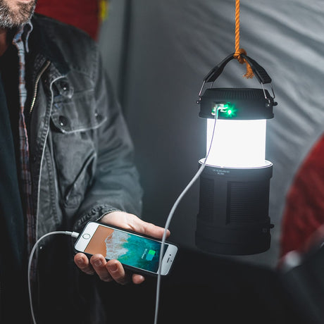 NEBO Big Poppy Rechargeable Lantern + Power Pack NEBO