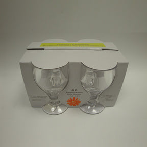 Flamefield Bella Goblet - Clear - 4 Piece Flamefield