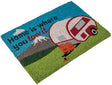 Heavy duty coir 'Home is where you tow it' caravan mat Quest