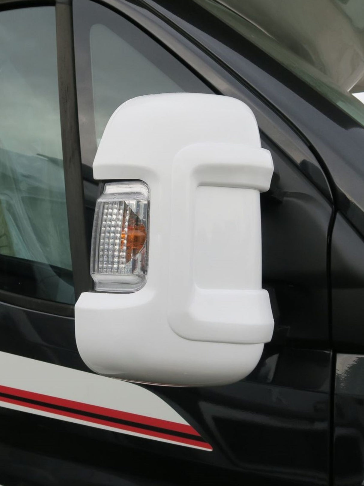 Milenco Short Arm Mirror Protector White Highbridge Caravan Centre