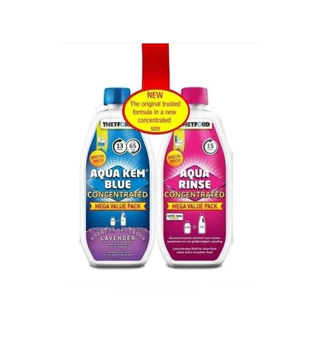 Thetford Concentrated Duo Pack Blue Lavender And Rinse Highbridge Caravan Centre