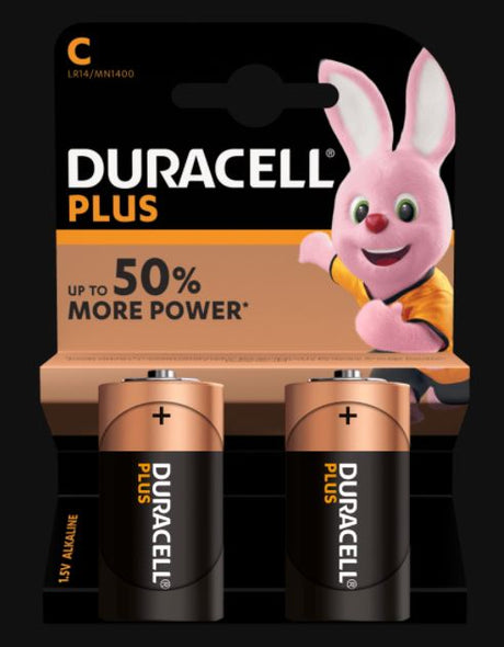 Duracell Plus Power C Batteries Pack of 2 DURACELL