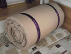 Duvalay Memory Foam Sleeping Bag Cappuccino - 190cm x 66cm x 2.5cm Duvalay