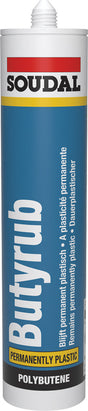 Soudal Butyrub - Polybutene Non Setting Mastic 300ml SOUDAL