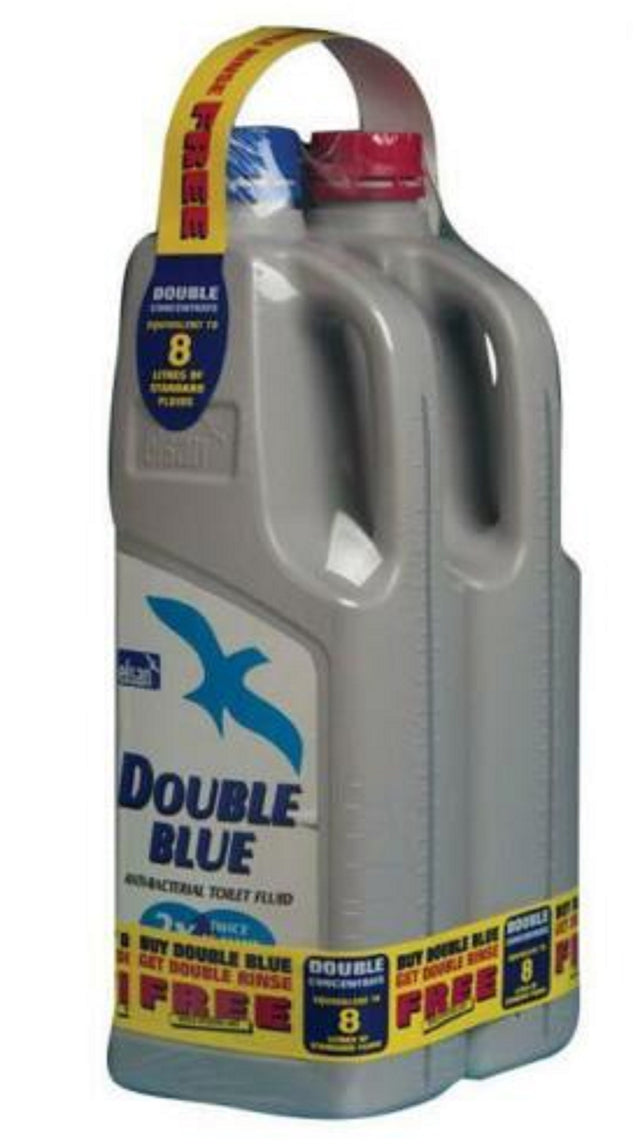 Elsan Double Blue & Double Rinse Toilet Fluid Twin Pack 2 Litres Elsan
