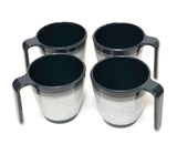 Flamefield Granite Grey Stacking Mug Set - 4 pack Flamefield