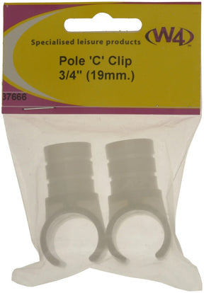 W4 Pole `C` Clip 3/4"  ( 19mm ) W4