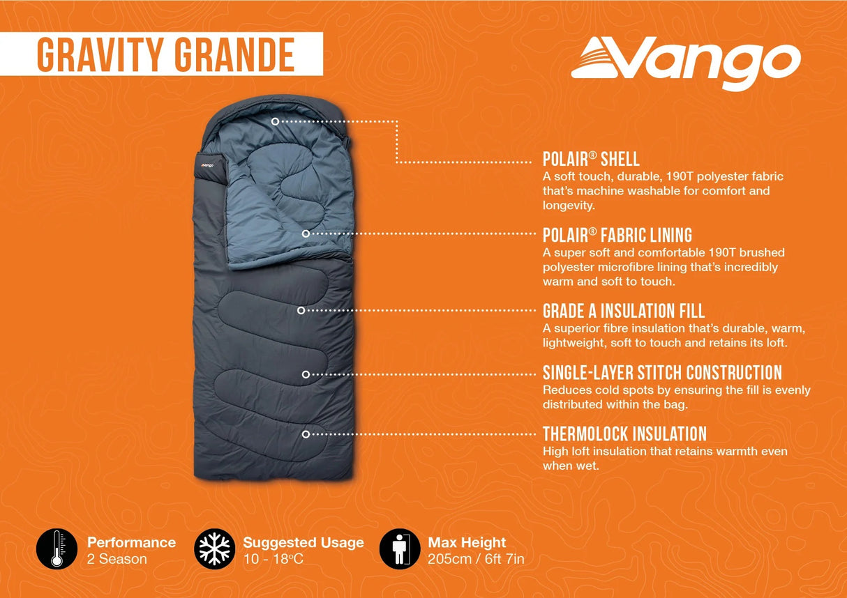 Vango Gravity Grande Sleeping Bag VANGO