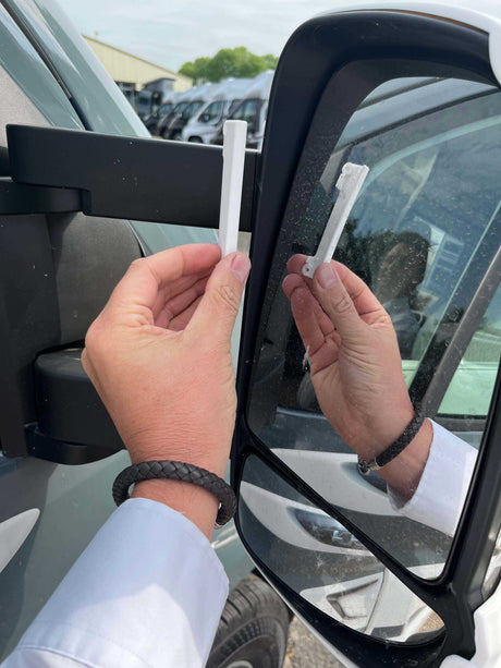 Mirror Protector x 2 Long/Short Fiat 2025 onwards White MILENCO