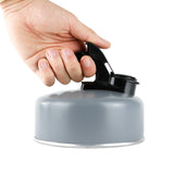 Streetwize 1 Litre Aluminium Whistling Kettle - Grey Streetwize