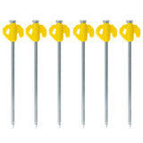 Streetwize 21pc Ground Tent Pegs 6.5x205mm with Ground Hook Puller Streetwize