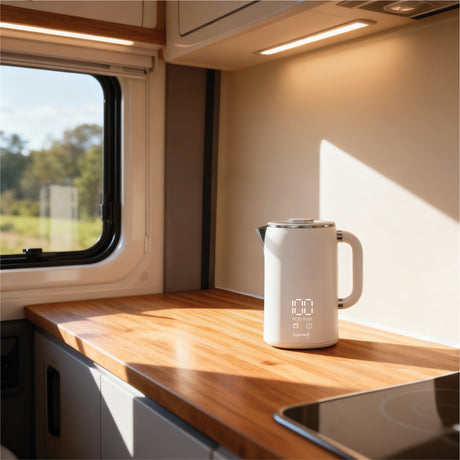 Leisurewize Sleek LED Kettle 1.7 Litre - Grey STREETWIZE