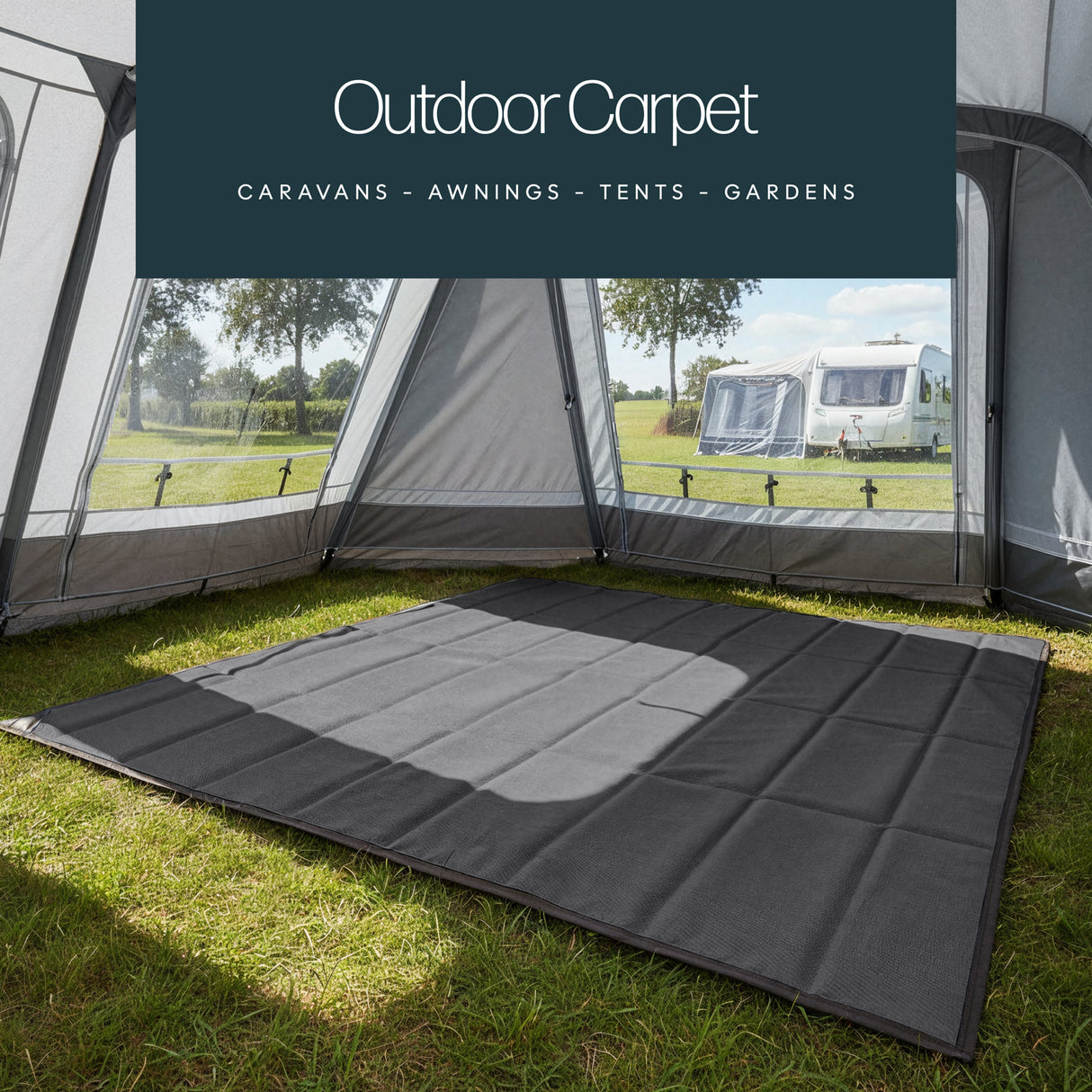 Streetwize Premium Awning Carpet 250cm x 600cm - Grey STREETWIZE