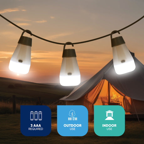 Colour Changing LED Camping Orb Light Set Streetwize