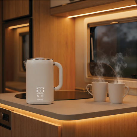 Leisurewize Sleek LED Kettle 1.7 Litre - Grey STREETWIZE
