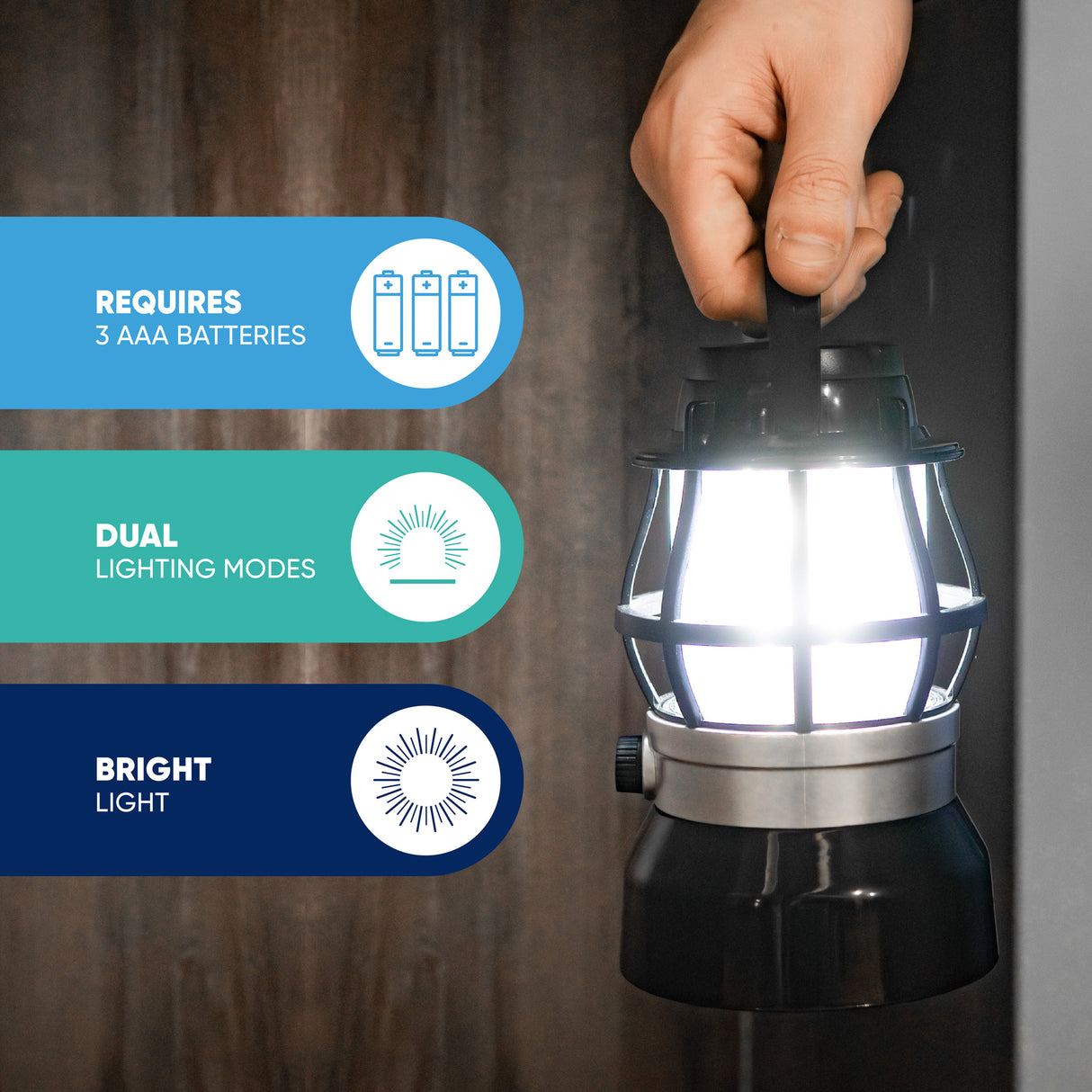 Camping Dimming Lantern With Flame LED Streetwize