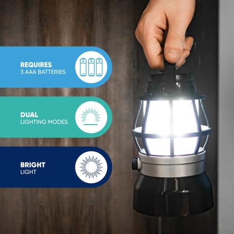 Camping Dimming Lantern With Flame LED Streetwize