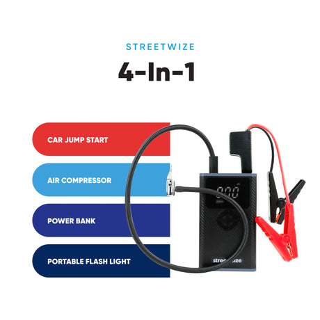 Streetwize 4 in 1 Car Jump starter 800A STREETWIZE