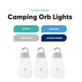 Colour Changing LED Camping Orb Light Set Streetwize