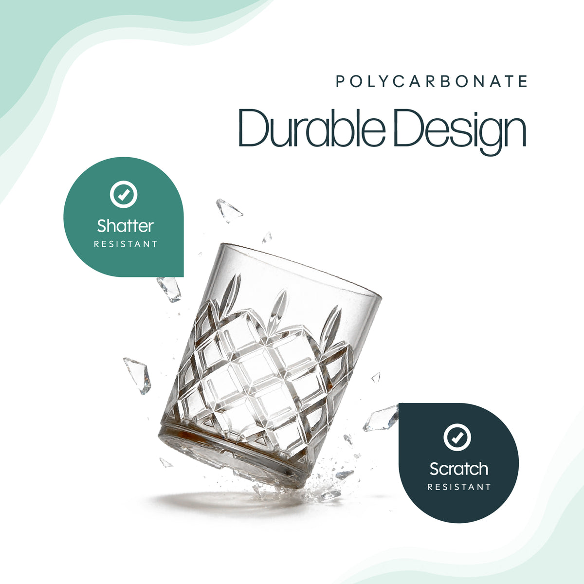 Leisurewize Elegance Tinted Low Tumblers - 4 Pack Streetwize