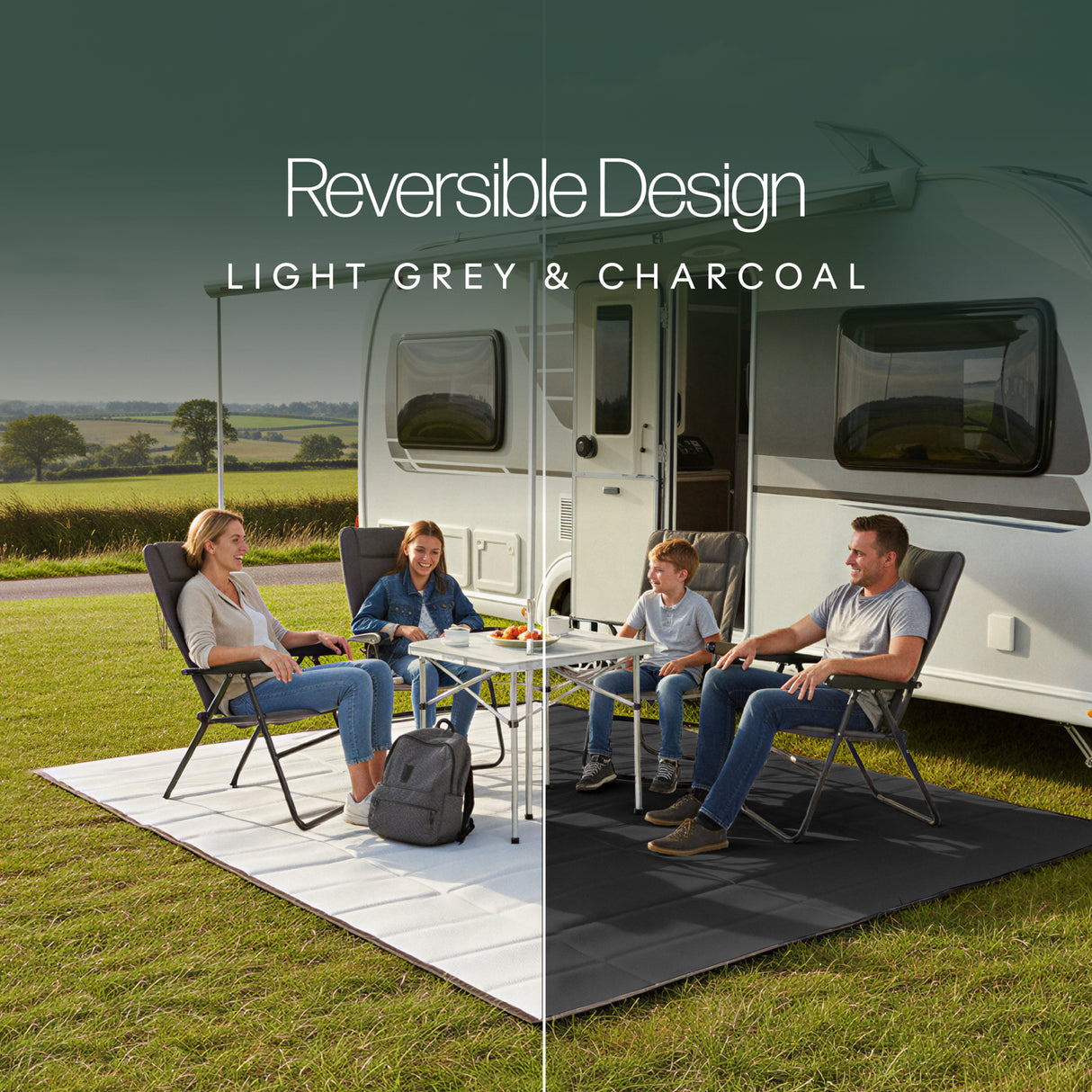 Streetwize Premium Awning Carpet 250cm x  250cm - Grey STREETWIZE