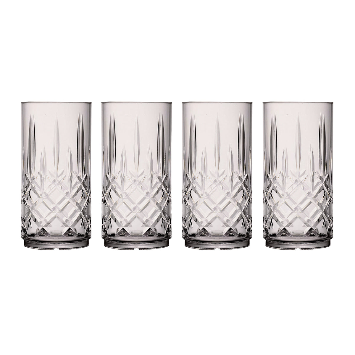 Leisurewize Elegance Tinted Hi-Ball Tumblers - 4 Pack Streetwize