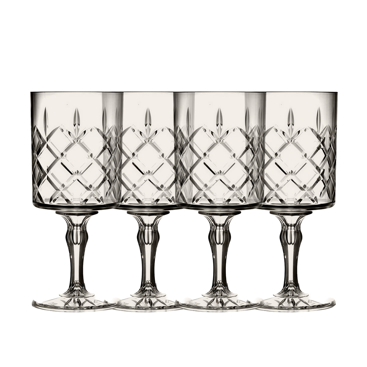 Leisurewize Elegance Tinted Wine Goblets - 4 Pack Streetwize