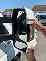 Milenco Short Arm Mirror Protector White Highbridge Caravan Centre