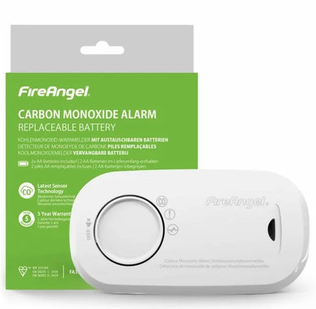 Fire Angel FA3313 Carbon Monoxide Alarm Replaceable Battery FIREANGEL