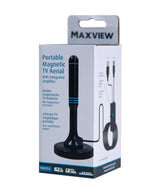 Maxview Portable Magnetic TV Aerial with Integrated Amplifier - 3m Cable MAXVIEW