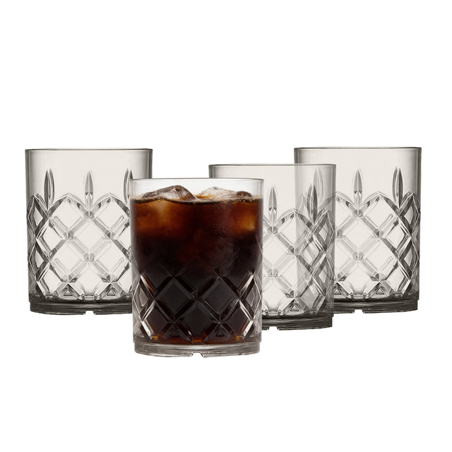Leisurewize Elegance Tinted Low Tumblers - 4 Pack Streetwize
