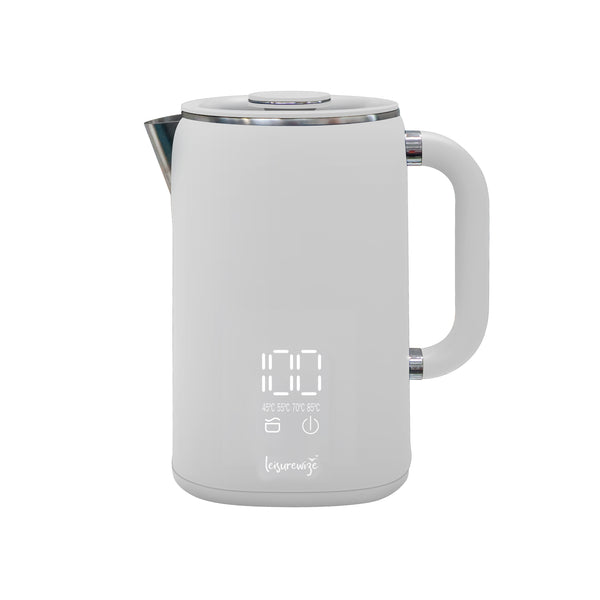 Leisurewize Sleek LED Kettle 1.7 Litre - Grey STREETWIZE