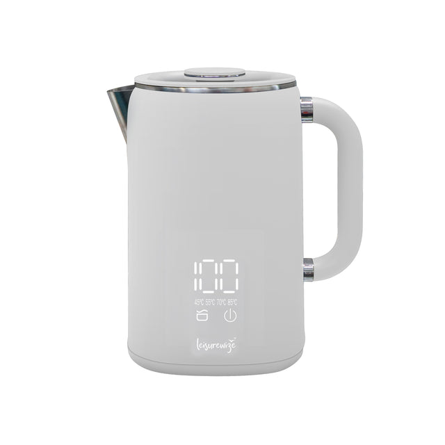 Leisurewize Sleek LED Kettle 1.7 Litre - Grey STREETWIZE