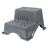 Leisurewize Plastic Double Step - Grey Streetwize