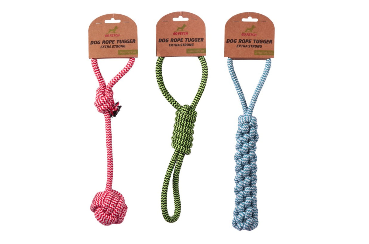 Otterdene Dog Rope Tugger - Extra Strong, Assorted Colours OTTERDENE