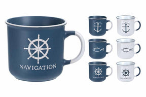 Nautical Pottery Mug - Assorted Otterdene