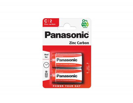 Panasonic Zinc Carbon C Batteries Pack of 2 PANASONIC