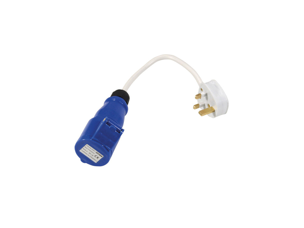 Caravan mains site socket with UK plug HIGHBRIDGE CARAVANS