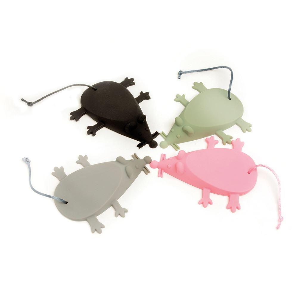Ed's Kitchen Essentials Silicone Mouse Door Stop Stow Green