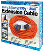Leisurewize Towing and Touring 230v - 25metre Extension Cable STREETWIZE
