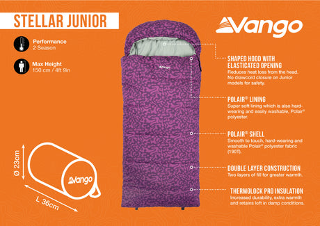 Vang Stellar Junior Sleeping Bag - Byzantium VANGO
