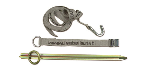 Isabella Storm Securing Strap & 40cm Long Peg - sold as single Strap & Peg not as a pair ISABELLA