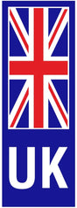 W4 UK Number Plate Union Jack White W4